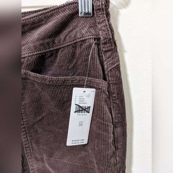 Anthropologie Pilcro the wanderer corduroy cargo pants size 31 brown - Picture 5 of 10